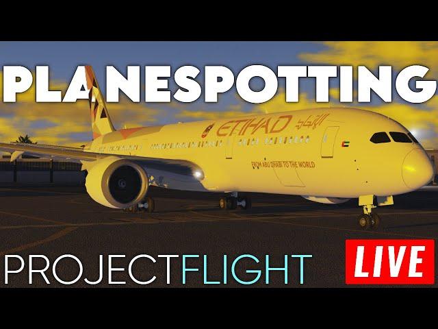 PLANESPOTTING IN PROJECT FLIGHT IN ROBLOX! YOU CAN JOIN TOO! | #projectflight | R1zzM4n ️