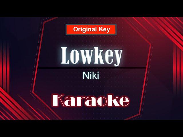 NIKI - Lowkey (Karaoke / Minus one / Instrumental)