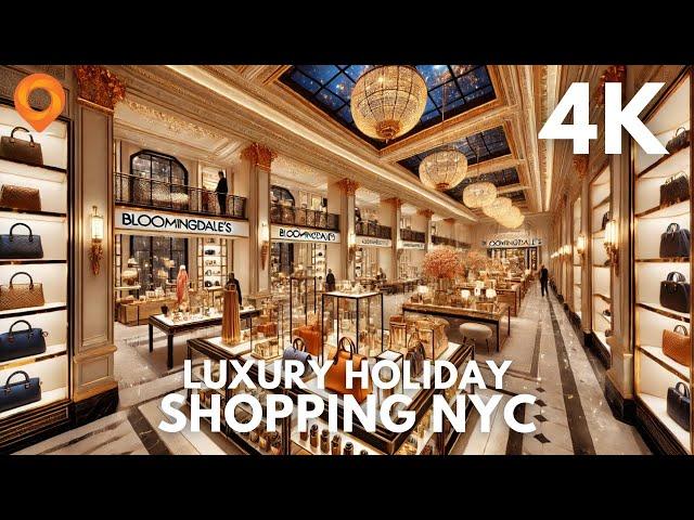 Christmas Holiday Luxury Shopping at Bloomingdale's NYC | Iconic First-Person Experience