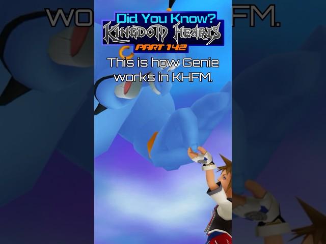 Dissecting KH: Genie #kingdomheartshd #didyouknow #gaming