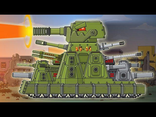 POWER AND ANNIHILATION of KV-44-M2 - Cartoons about tanks