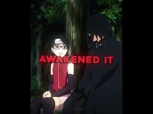 sarada asked sasuke about  the mangekyou sharingan