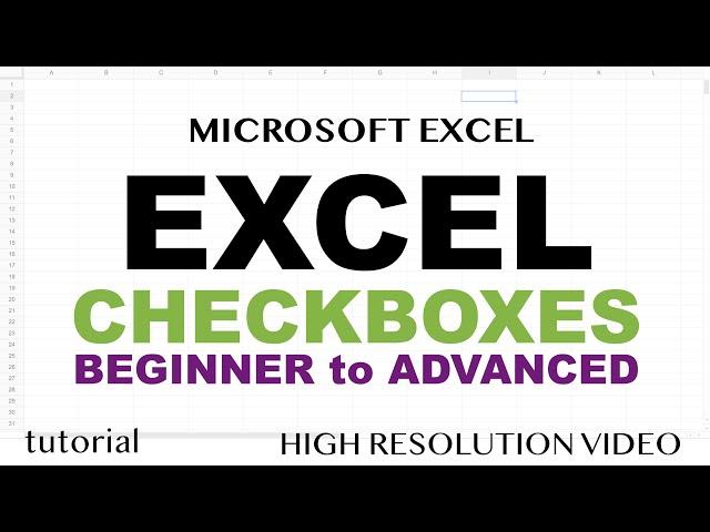 Excel Checkboxes - True, False Checkbox, List of VBA Checkboxes Tutorial