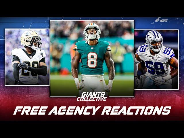 NEW YORK GIANTS FREE AGENCY REACTIONS!