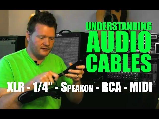 Understanding Audio Cables: 1/4"vs XLR vs Speakon vs RCA vs MIDI