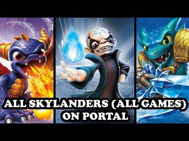 ALL 181 SKYLANDERS ON PORTAL (ALL GAMES) IN SKYLANDERS IMAGINATORS!