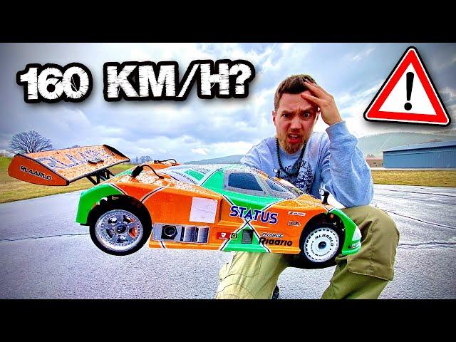 RC AUTO HEBT bei NASSER FAHRBAHN ab... Und soll 160+ KM/H FAHREN?! - Speedtest Extrem