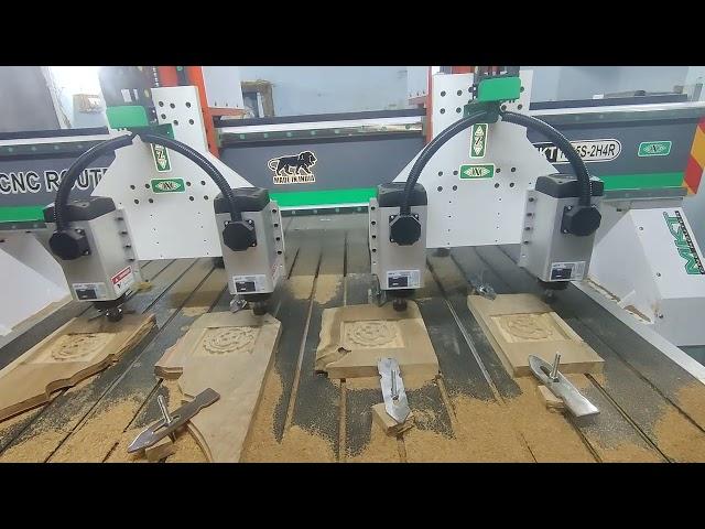 2head - 4 spindle HIGHSPEED CNC ROUTER from MK TECHNOLOGIRS