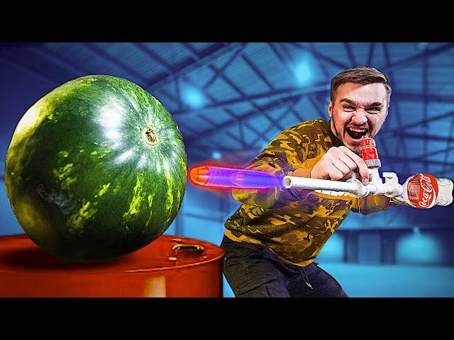 ЗАПУСТИЛИ ДРОТИК NERF ПРИ ПОМОЩИ КОКА КОЛЫ!