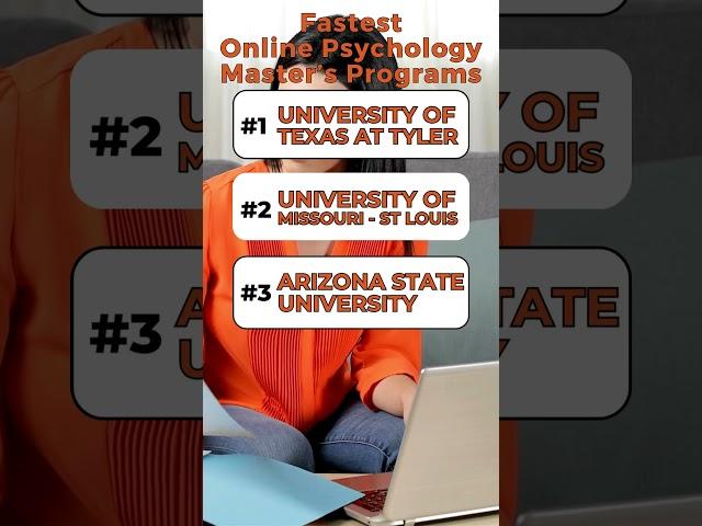 Top 5 Fastest Online Psychology Master's Degrees