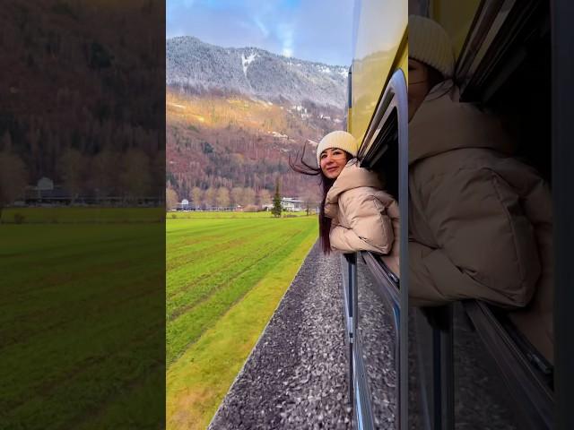 Switzerland ️ #switzerland #trains #beautifulview #swiss #trainride #insanyaty #travel #europe