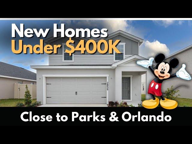 Touring New Construction Homes For Under $400,000 in Florida 2025 Close To Disney!