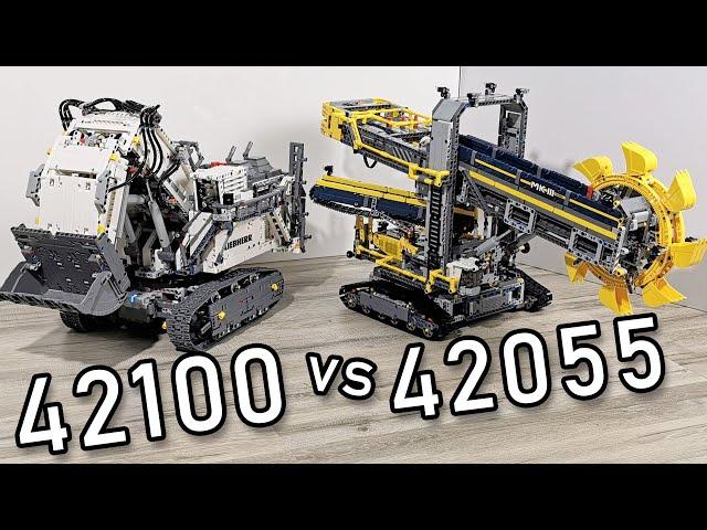 LEGO Bucket Wheel Excavator vs LEGO Liebherr R9800 | LEGO 42055 vs 42100 | LEGO 42100 vs 42055