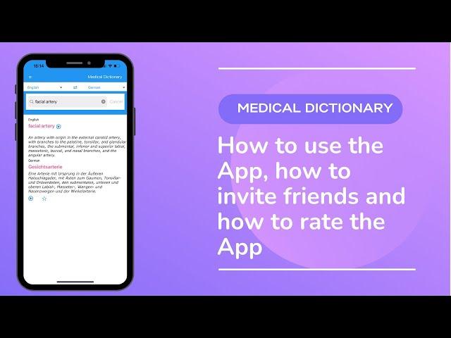 Medical Dictionary App