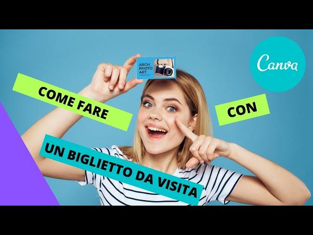 Come fare un biglietto da visita con Canva