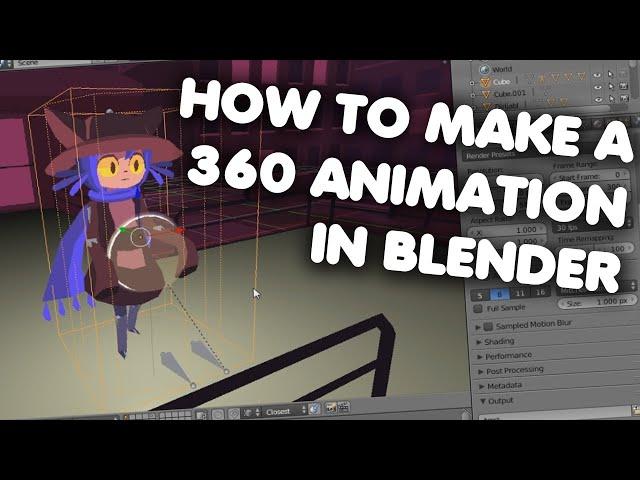 How to make a 360 animations in Blender (RE-UPLOAD)