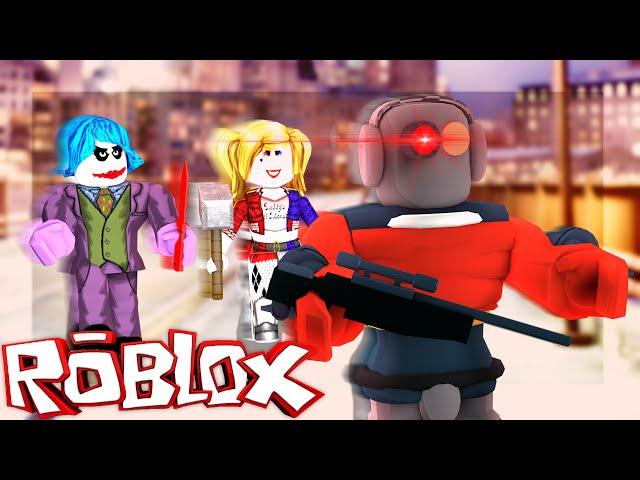 Roblox Adventures / Superhero Tycoon / SUICIDE SQUAD VS DEADSHOT VS JOKER VS HARLEY QUINN!