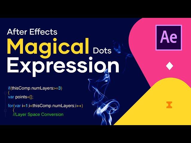 How to create Connected Dots animation in after effects | Advanced AE Expressions Tutorial