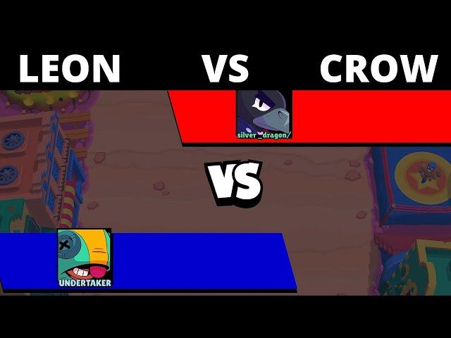 Leon vs Crow | 1v1 Funny | Brawl Stars