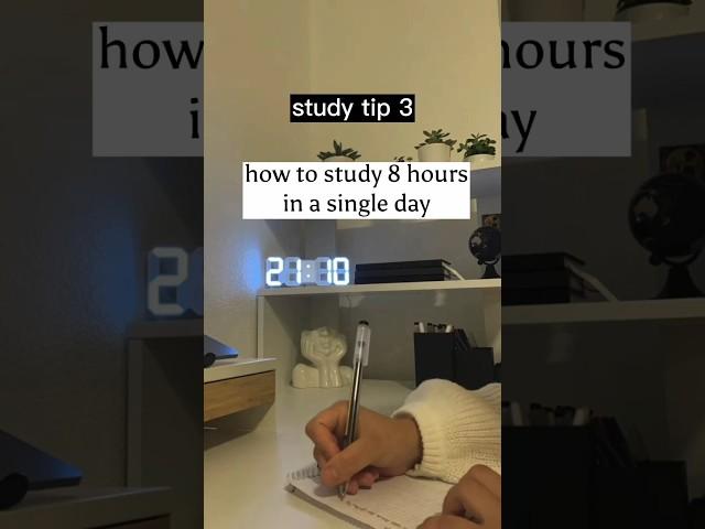 How to study 8 hours in a single day⬇️