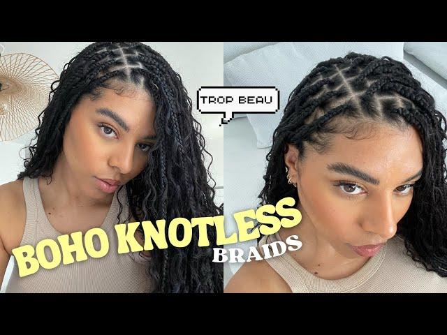 LA COIFFURE LA PLUS TENDANCE DE LÉTÉ 2023 LES BOHO KNOTLESS BRAIDS X Aligracehair