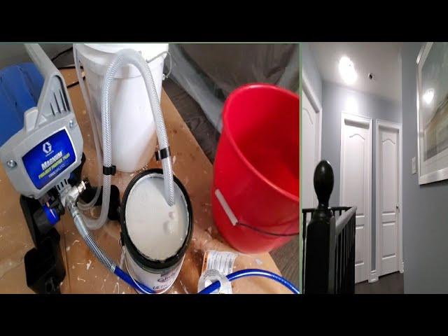 How to use Graco Magnum Project Painter Plus Paint Sprayer // First Time Using Airless Paint Sprayer