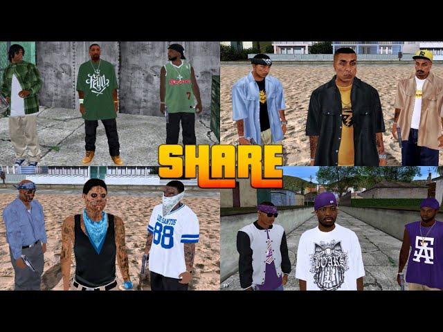 Mix Gang Skins Pack - GTA SA Android