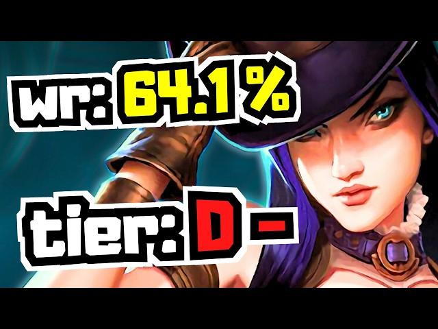 The Rank #1 Caitlyn Keeps Winning with a TRASH Champion