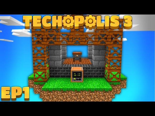 THE BEST TECH SKYBLOCK MODPACK! #1 | Minecraft Techopolis 3 [Modded 1.21.1 Questing Skyblock]