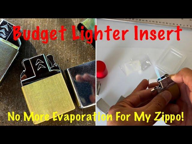 Budget Butane Lighter Insert For My Zippo Lighters.  Yusud Dual Flame. NO MORE Fuel Evaporation!