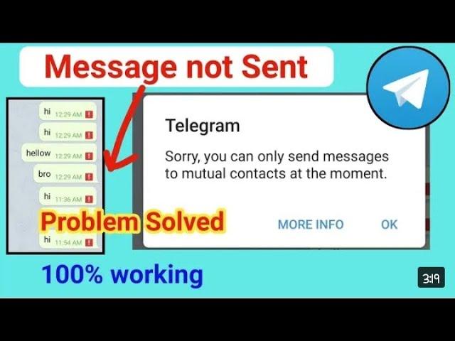 telegram How to fix  sorry you can only send messages to mutual contact at the moment on (2021)