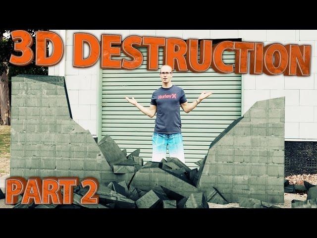 3D Destruction Adobe After Effects & Cinema 4D Tutorial 2/3