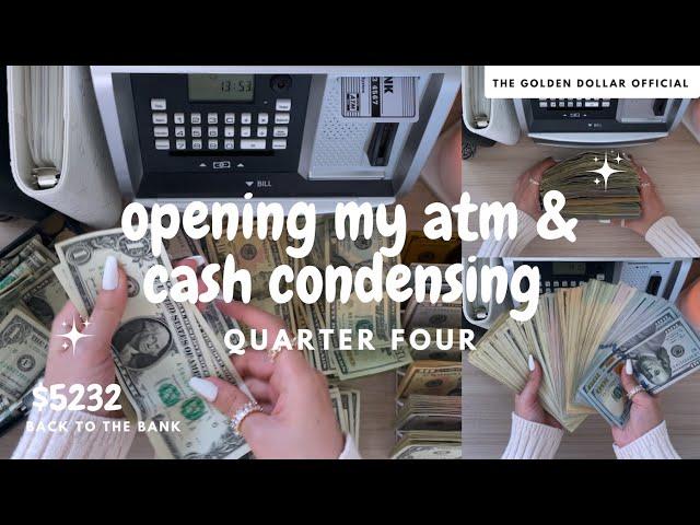 opening my atm & full cash condensing | closing out 2024 