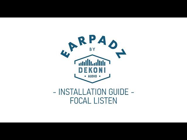 How to Replace Ear Pads on the Focal Listen Headphones - Earpadz by Dekoni Audio