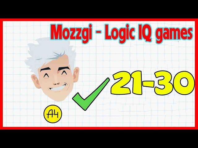 Mozzgi Logic IQ Level 21 22 23 24 25 26 27 28 29 30 Solution Walkthrough