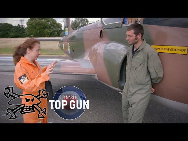 Guy Meets Jet Pilot Tetyana Shevchenko | Guy Martin TOP GUN Exclusive