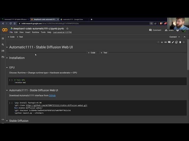 AI Art Course - Google Colab & Google Drive Setup - Automatic1111 & Stable Diffusion
