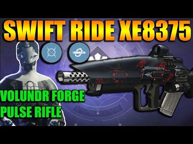 Destiny 2 | Swift Ride XE8375 Volundr Forge Pulse Rifle PvP Gameplay Review | Black Armory DLC