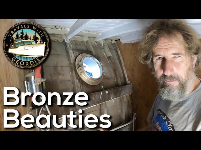 From Rust to Revival: Porthole Restoration on a Wooden Motor Cruiser - #446 - Travels With Geordie