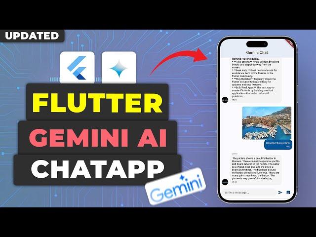 Flutter Google Gemini Chat App Tutorial - Flutter Gemini API Chat Application Guide