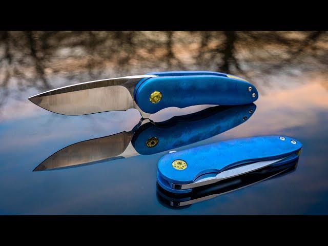 Making Framelock FOLDING KNIFE without a Mill