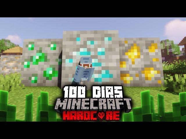 🟥SOBREVIVÍ 100 DIAS en MINECRAFT HARDCORE pero es 10 VECES MAS GRANDE y ESTO PASÓ️