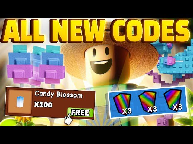 ALL NEW WORKING GROW A GARDEN CODES *NEW UPDATE* CANDY BLOSSOM & SEEDS | ROBLOX GROW A GARDEN CODES!