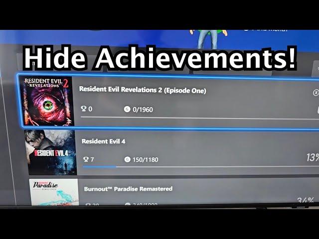 Xbox (Series X, S, One) How to Hide Achievements!