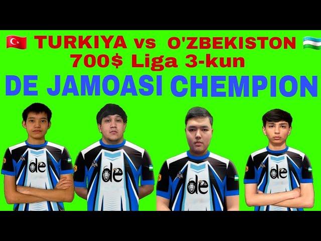 De Jamoasi va SENATOR CHEMPION ASLAMBOI 2-O'RIN TURK vsO'ZBEK 700$ LIGA 3-KUN //PUBG MOBILE