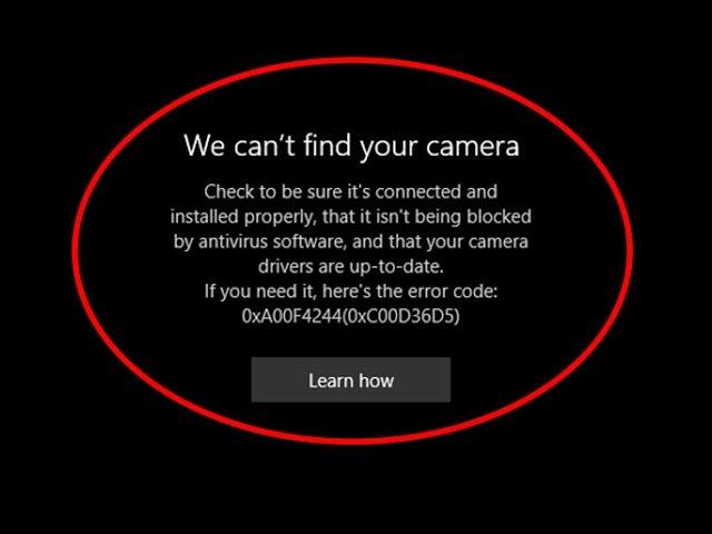 Fix We can't find your camera-Error code 0xA00F4244(0xC00D36D5) in Windows 10