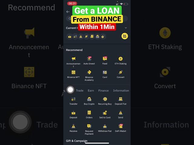 Get a LOAN FROM BINANCE WITHIN 1 Min