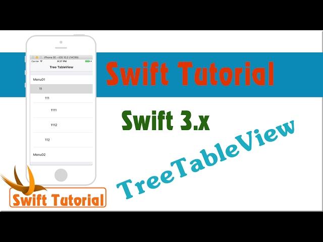 Swift tutorial: Tree TableView( expand cell UItableView)