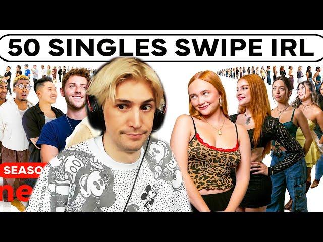 50 more strangers swipe on each other | xQc Reacts