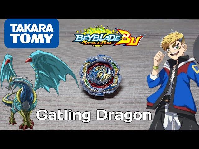 Gatling Dragon (Гатлинг Дрегон) B-199/Beyblayde Burst/Бейблейд Бёрст/обзор и битвы